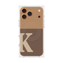 プレミアムスクエアケース with MagSafe［ オリジナル - initial two tone - K brown ］