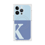 プレミアムスクエアケース with MagSafe［ オリジナル - initial two tone - K blue ］