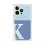 プレミアムスクエアケース with MagSafe［ オリジナル - initial two tone - K blue ］