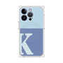 プレミアムスクエアケース with MagSafe［ オリジナル - initial two tone - K blue ］