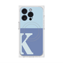プレミアムスクエアケース with MagSafe［ オリジナル - initial two tone - K blue ］