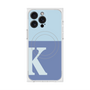 プレミアムスクエアケース with MagSafe［ オリジナル - initial two tone - K blue ］