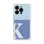 プレミアムスクエアケース with MagSafe［ オリジナル - initial two tone - K blue ］