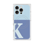 プレミアムスクエアケース with MagSafe［ オリジナル - initial two tone - K blue ］