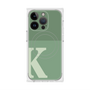 プレミアムスクエアケース with MagSafe［ オリジナル - initial two tone - K green ］