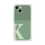 プレミアムスクエアケース with MagSafe［ オリジナル - initial two tone - K green ］