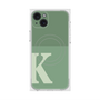 プレミアムスクエアケース with MagSafe［ オリジナル - initial two tone - K green ］