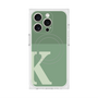 プレミアムスクエアケース with MagSafe［ オリジナル - initial two tone - K green ］