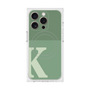 プレミアムスクエアケース with MagSafe［ オリジナル - initial two tone - K green ］