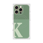 プレミアムスクエアケース with MagSafe［ オリジナル - initial two tone - K green ］