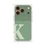 プレミアムスクエアケース with MagSafe［ オリジナル - initial two tone - K green ］
