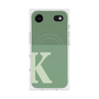 プレミアムスクエアケース with MagSafe［ オリジナル - initial two tone - K green ］