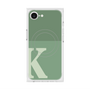 プレミアムスクエアケース with MagSafe［ オリジナル - initial two tone - K green ］