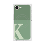 プレミアムスクエアケース with MagSafe［ オリジナル - initial two tone - K green ］