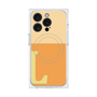 プレミアムスクエアケース with MagSafe［ オリジナル - initial two tone - L orange ］