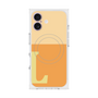 プレミアムスクエアケース with MagSafe［ オリジナル - initial two tone - L orange ］