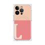 プレミアムスクエアケース with MagSafe［ オリジナル - initial two tone - L pink ］