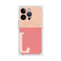 プレミアムスクエアケース with MagSafe［ オリジナル - initial two tone - L pink ］