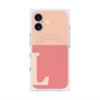 プレミアムスクエアケース with MagSafe［ オリジナル - initial two tone - L pink ］