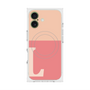プレミアムスクエアケース with MagSafe［ オリジナル - initial two tone - L pink ］