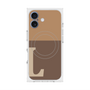 プレミアムスクエアケース with MagSafe［ オリジナル - initial two tone - L brown ］