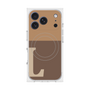 プレミアムスクエアケース with MagSafe［ オリジナル - initial two tone - L brown ］