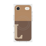 プレミアムスクエアケース with MagSafe［ オリジナル - initial two tone - L brown ］