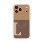 プレミアムスクエアケース with MagSafe［ オリジナル - initial two tone - L brown ］