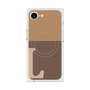 プレミアムスクエアケース with MagSafe［ オリジナル - initial two tone - L brown ］