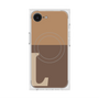 プレミアムスクエアケース with MagSafe［ オリジナル - initial two tone - L brown ］