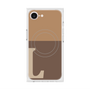 プレミアムスクエアケース with MagSafe［ オリジナル - initial two tone - L brown ］