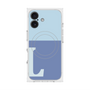 プレミアムスクエアケース with MagSafe［ オリジナル - initial two tone - L blue ］