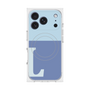 プレミアムスクエアケース with MagSafe［ オリジナル - initial two tone - L blue ］