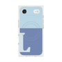 プレミアムスクエアケース with MagSafe［ オリジナル - initial two tone - L blue ］