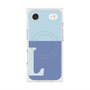 プレミアムスクエアケース with MagSafe［ オリジナル - initial two tone - L blue ］