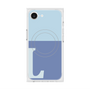 プレミアムスクエアケース with MagSafe［ オリジナル - initial two tone - L blue ］