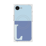 プレミアムスクエアケース with MagSafe［ オリジナル - initial two tone - L blue ］