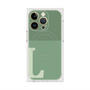 プレミアムスクエアケース with MagSafe［ オリジナル - initial two tone - L green ］