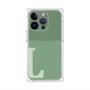 プレミアムスクエアケース with MagSafe［ オリジナル - initial two tone - L green ］