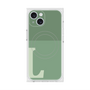 プレミアムスクエアケース with MagSafe［ オリジナル - initial two tone - L green ］