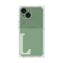 プレミアムスクエアケース with MagSafe［ オリジナル - initial two tone - L green ］