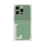 プレミアムスクエアケース with MagSafe［ オリジナル - initial two tone - L green ］