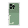 プレミアムスクエアケース with MagSafe［ オリジナル - initial two tone - L green ］