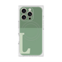 プレミアムスクエアケース with MagSafe［ オリジナル - initial two tone - L green ］