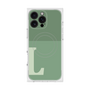 プレミアムスクエアケース with MagSafe［ オリジナル - initial two tone - L green ］