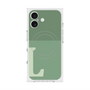 プレミアムスクエアケース with MagSafe［ オリジナル - initial two tone - L green ］