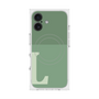 プレミアムスクエアケース with MagSafe［ オリジナル - initial two tone - L green ］