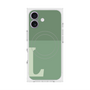 プレミアムスクエアケース with MagSafe［ オリジナル - initial two tone - L green ］