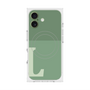 プレミアムスクエアケース with MagSafe［ オリジナル - initial two tone - L green ］