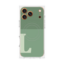 プレミアムスクエアケース with MagSafe［ オリジナル - initial two tone - L green ］